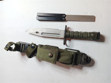 Military Issued M9 Phrobis Ii With Scabbard And Sharpening Hasp