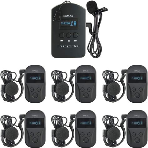 EXMAX EXD 101 2 4GHz Wireless Hands Free Simultaneous Translation