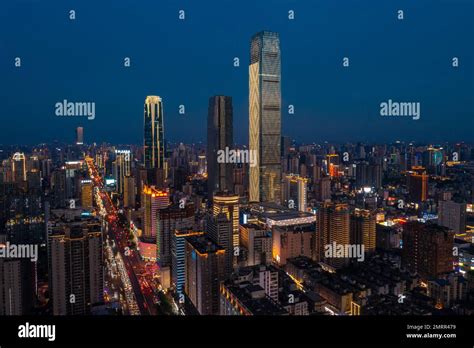 Aerial Changsha Shimao International Financial Center World Financial