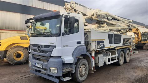 Mercedes Benz Actros Putzmeister Concrete Pump Truck From