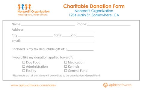 Free Donation Form Templates In Word Excel Pdf