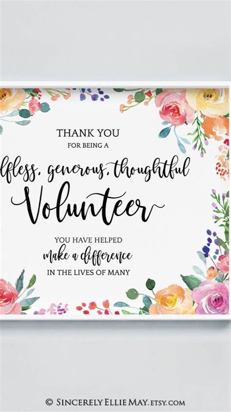 Show gratitude to your Volunteers with this easy-to-print wall art ...