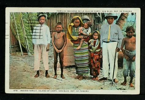 PANAMÁ 15 PANAMÁ FAMILIA Indigena de la Isla de Carti San Blas EUR 14