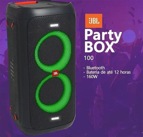 ENCERRADO Caixa De Som Amplificada JBL Party Box 100 Bluetooth E