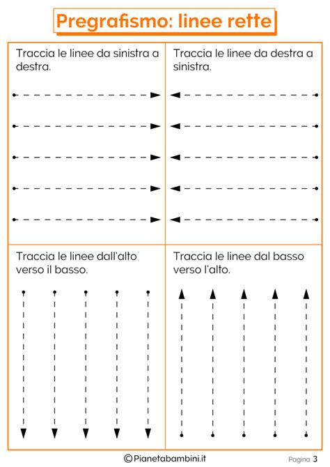 Schede Di Pregrafismo Per La Scuola Dell Infanzia PianetaBambini It