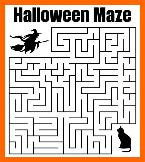 Free Printable Halloween Activity Sheets