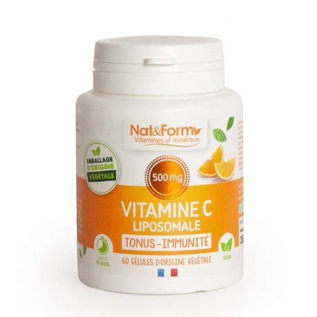 Nat Form Vitamine C Liposomale 60 Gélules Végétales en pharmacie