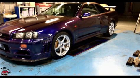 2000 NISSAN SKYLINE GT R BNR34 V SPEC Walkaround YouTube