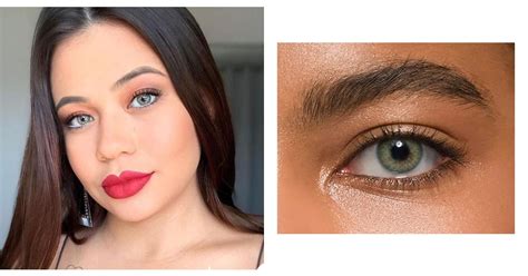 Green Color Contact Lenses Recommended For Brown Eyes