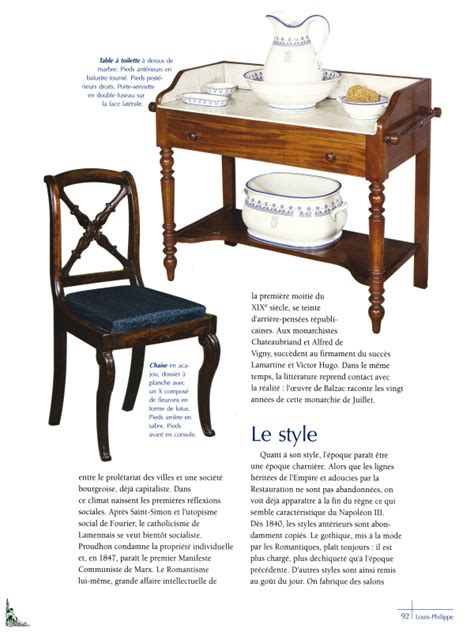 Reconna Tre Les Meubles De Style St Ed Liberty S Livres