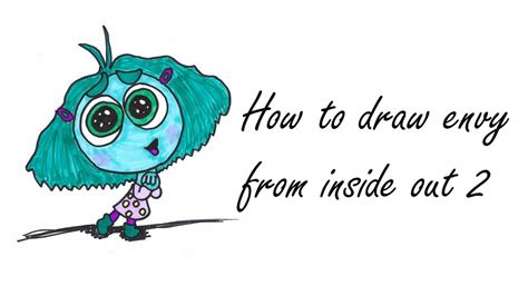 How To Draw Envy From Inside Out 2 Youtube