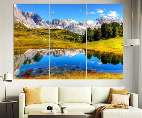 Mountain Wall Art Mountain Canvas Print Mountain Wall Decor Etsy