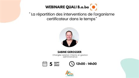 WEBINAIRE La répartition des interventions de lorganisme