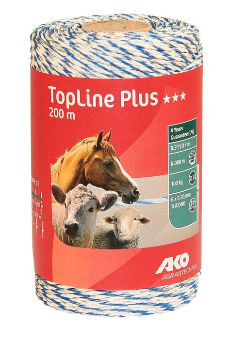 AKO Topline Plus Weidezaunlitze Zaun Weidezaun Tiere