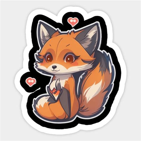 Cute Foxy Girl Fox Sticker Teepublic