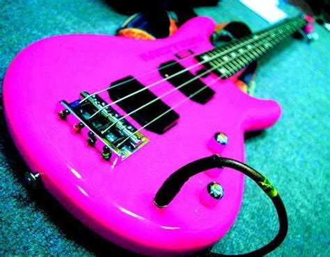 Bass Bassguitar Guitar Pink Image 312970 On