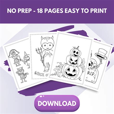 Spook-tacular Halloween Coloring Pages Collection From Pumpkins to