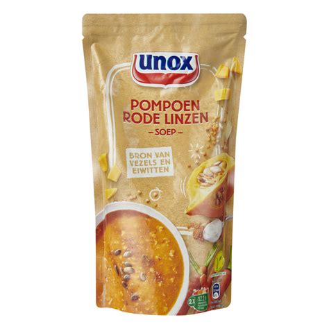 Unox Pompoen Rode Linzen Soep Zak Ml Dutchfoodexpress