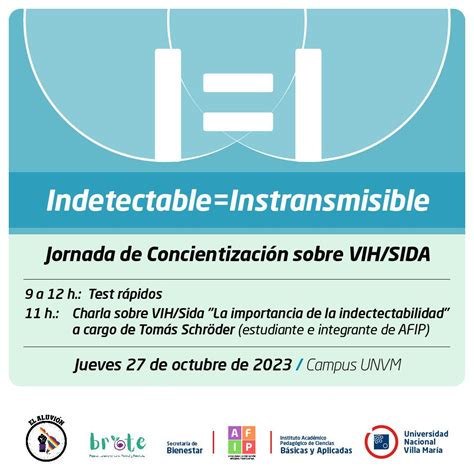 Jornada de Concientización sobre VIH SIDA UNVM