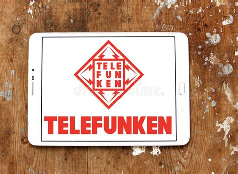 Telefunken company logo editorial stock photo. Image of household ...