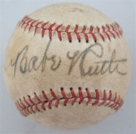 Lot Detail Babe Ruth Single Signed Baseball W Bold Sweet Spot Signature