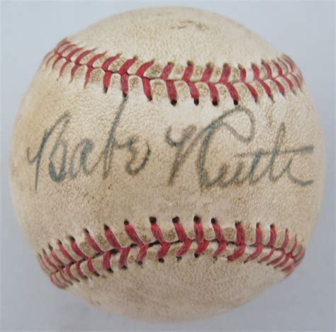 Lot Detail Babe Ruth Single Signed Baseball Wbold Sweet Spot Signature