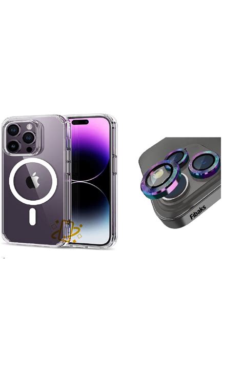 Fibaks Iphone 14 Pro Max Uyumlu Kılıf Şeffaf Magsafe Wireless Şarj