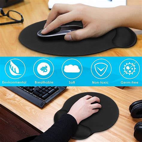 Cheepum Washable Keyboard Wrist Rest Ergonomic Armrest Cushion Ergonomic Pad Gel Wrist Rest