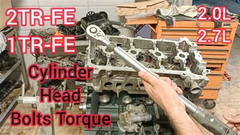 HYUNDAI KIA D4CB CYLINDER HEAD BOLTS TORQUE SEQUENCE H1 59 OFF