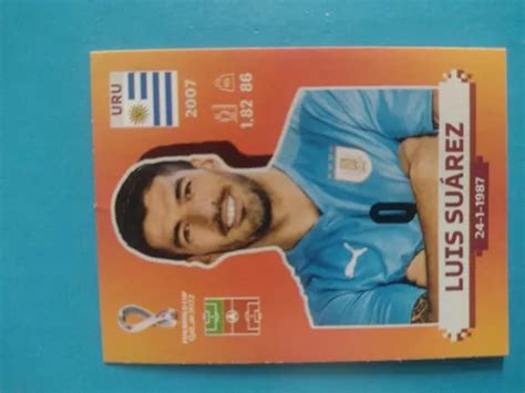 Figurita Cromo Luis Suárez Uruguay Mundial Qatar 2022 Panini en venta