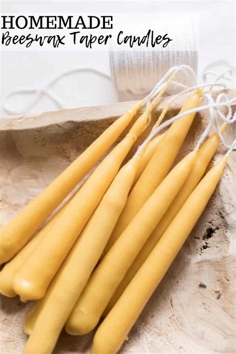 How To Make Beeswax Taper Candles Farmhouse On Boone