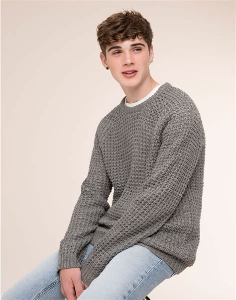 Basic Sweater Basics Man Pull Bear United Kingdom Pull Bear