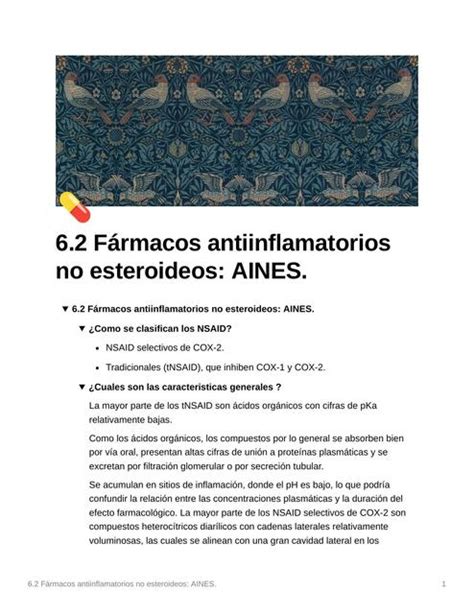 F Rmacos Antiinflamatorios No Esteroideos Aines Espm Medicina Udocz