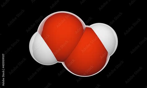 Structural Chemical Formula And Molecular Structure Of Hydrogen