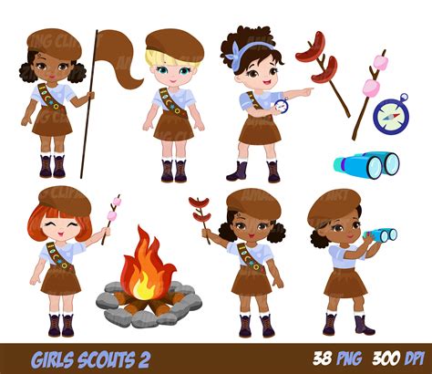 Girl Scout Brownies Clipart