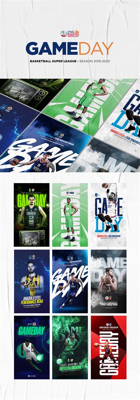 Basketball Super League 2019-2020 Gameday Design on Behance