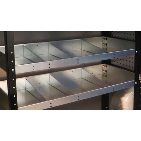 Low Front Metal Shelf Dividers 230mm Deep