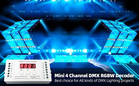 Amazon 4 Channel RGBW DMX Decoder With Digital Display RGBW