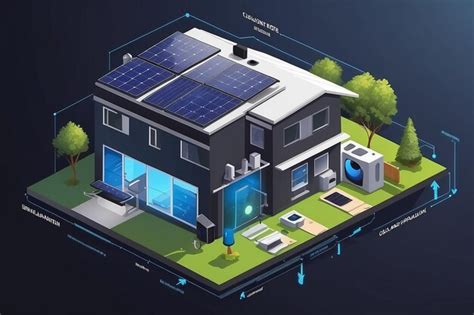 Solar Cell House Installer Hybrid Component System For Smart Home Solar