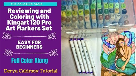 Review Of Kingart Pro Art Markers 120 Set Full Step By Step Color