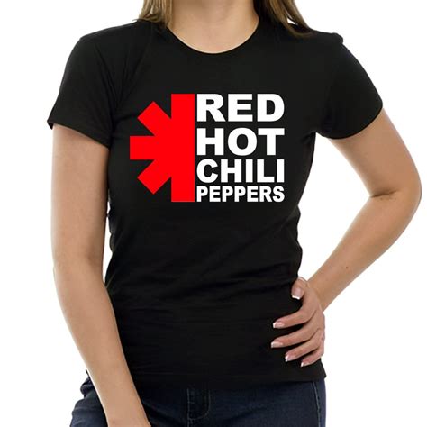 Camiseta Feminina Baby Look Red Hot Chilli Peppers Rock Elo