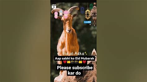 Aap Sabhi Ko Eid Mubarak Ytshorts Shortvideo Youtube