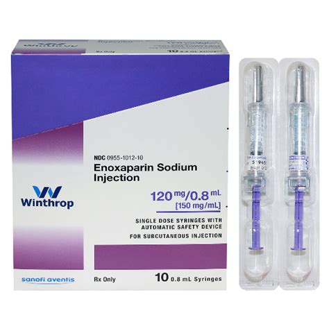 Enoxaparin 80mg08 Ml Inj Lovenox Mexaprin