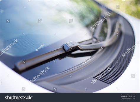 Close Car Windshield Rain Wipers Stock Photo 437367016 | Shutterstock