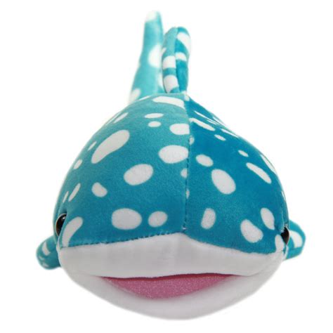 Whale Shark Plush Toy Super Soft Stuffed Animal Blue White 8 Inches