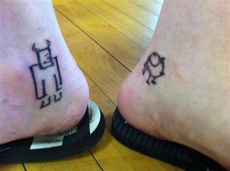 Monsters Inc Tattoo Best Friend Tattoos Friendship Tattoos Friend