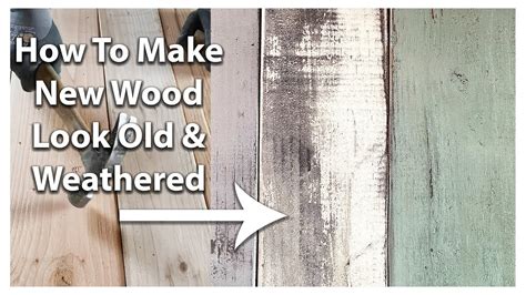 How To Make New Wood Look Old And Weathered Salvage Wood Texture