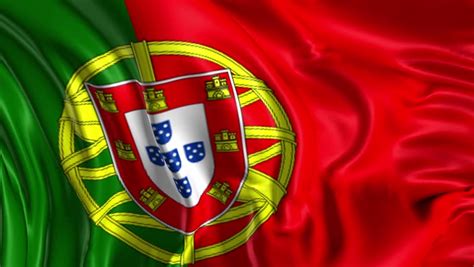 Flag Of Portugal Beautiful 3d Animation Of Portugal Flag With Alpha