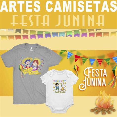 Pacote Artes Vetores Camisetas Festa Junina Mockups Elo7