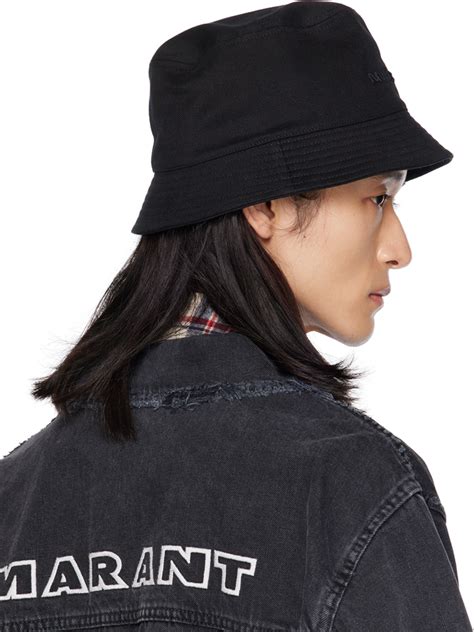 Isabel Marant Black Haley Logo Bucket Hat Isabel Marant